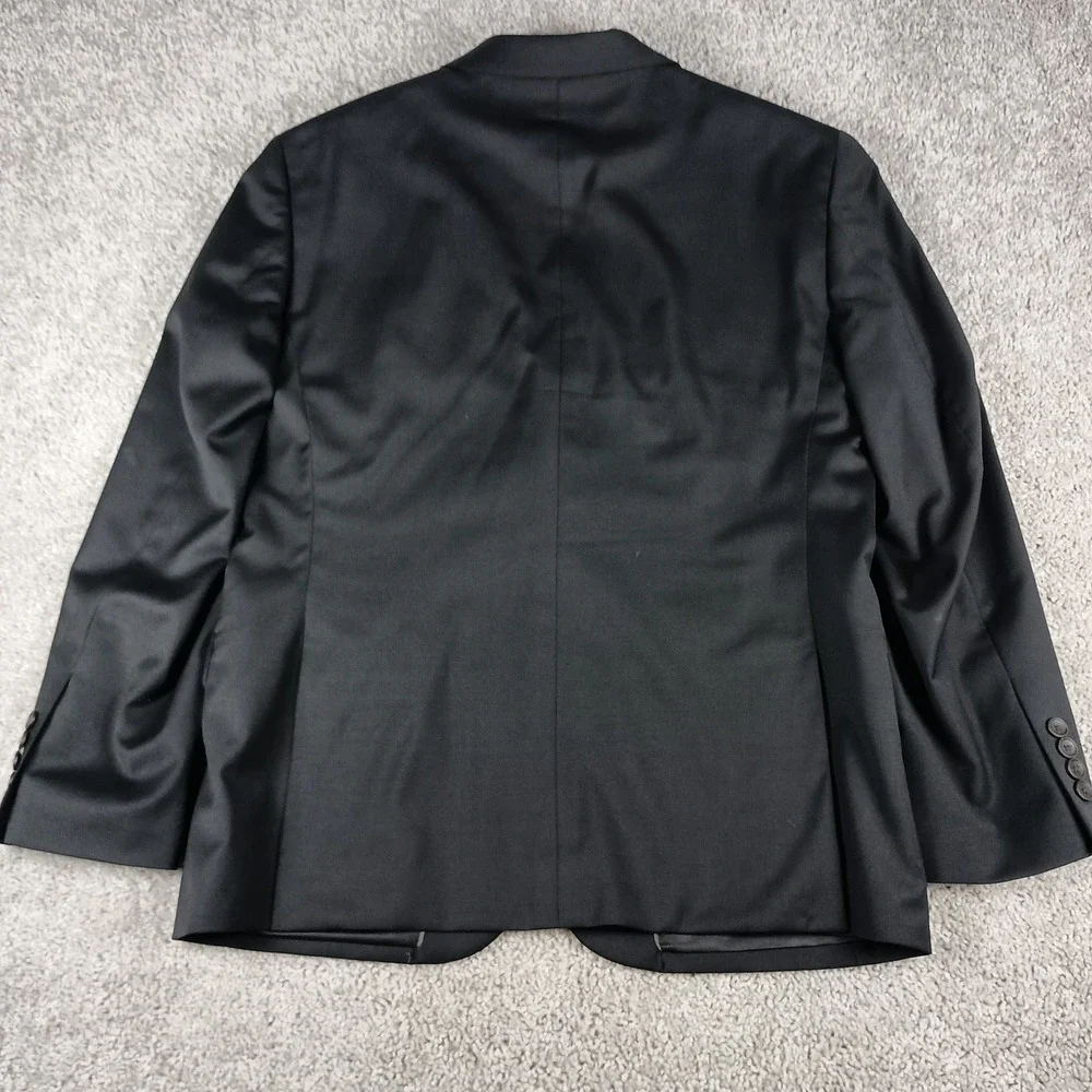 Jos. A. Bank Blazer 42 Short Mens Black Slim Fit Traveler Travel Tech Wool Blend